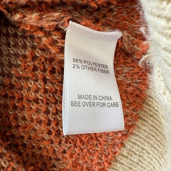 The General Good~Women’s Knit Sayf V- Neck Folded Collar Sweater Size Large - Picture 8 of 8